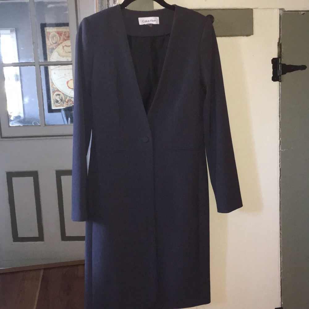 Calvin Klein long blazer NWOT